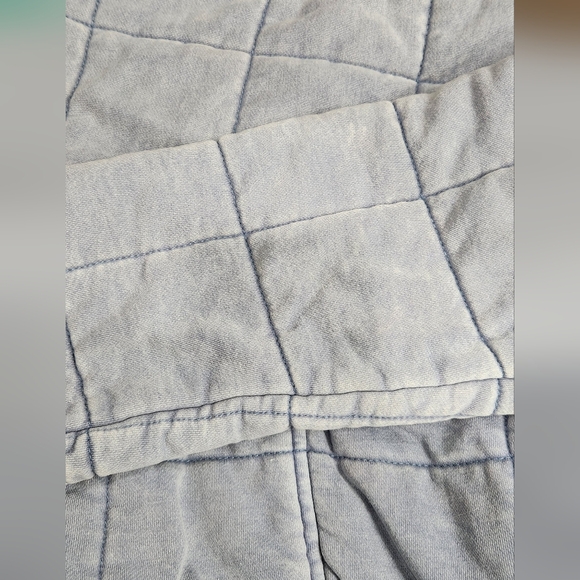 Forever 21 Light Blue Quilted Jacket, Small, EUC. - Picture 4 of 8